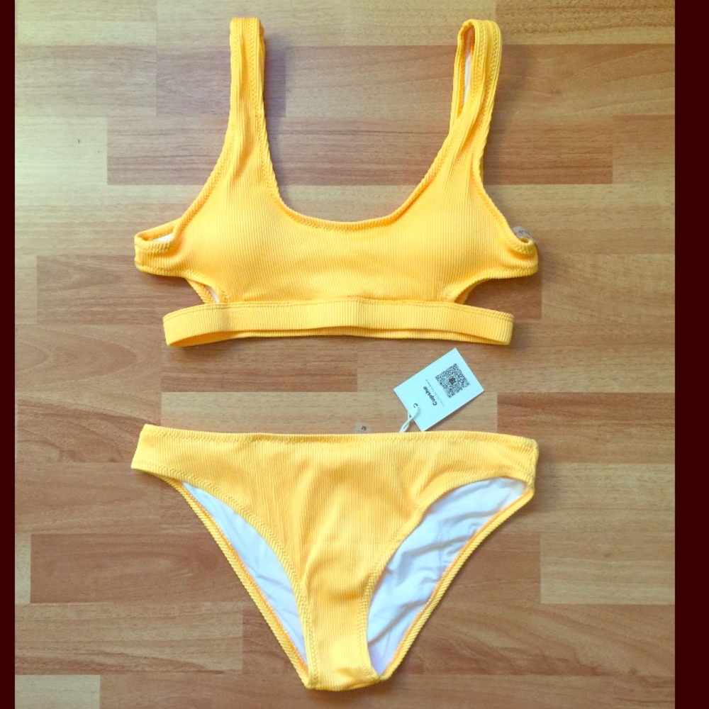 Yellow bikini